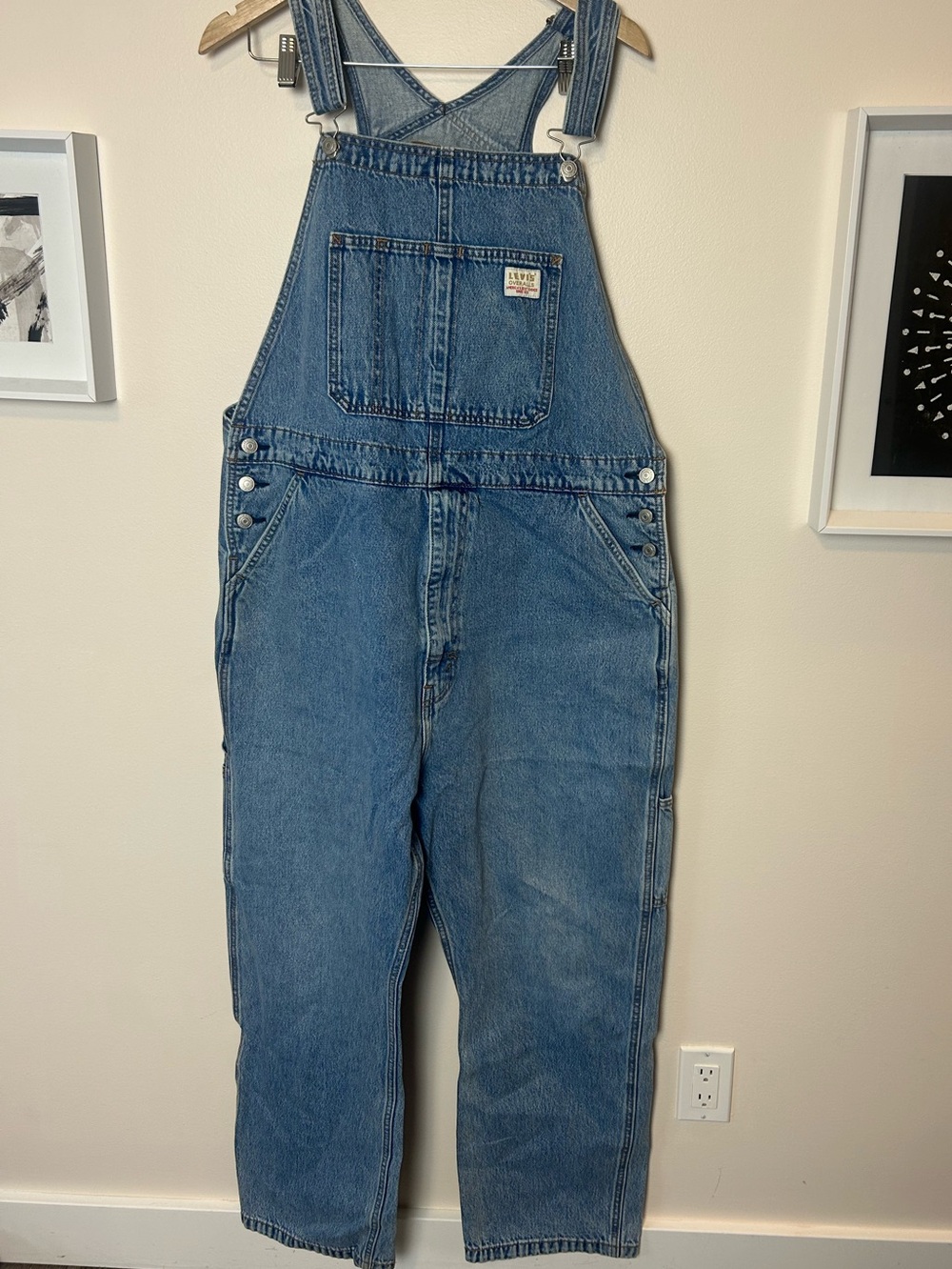 Levi's Carpenter Denim Overalls Women's Size XL